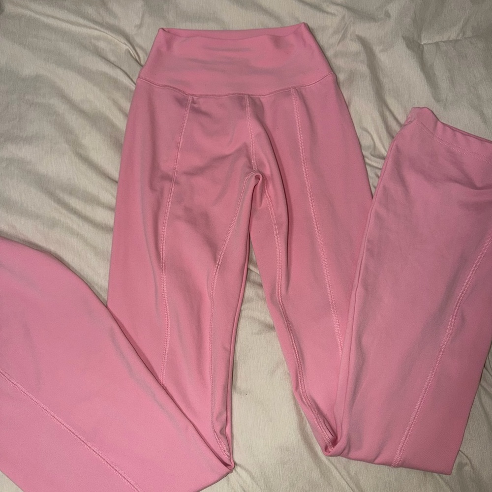 High-Rise Pink Performance Leggings